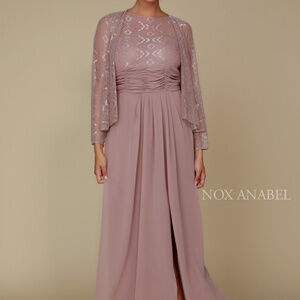 Mother Of The Bride Vest Long sleeves Dress 5136